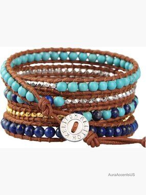 3pcs Miyuki Bead Wrap Bracelets Bohemian Handmade Stretch Bangle Set